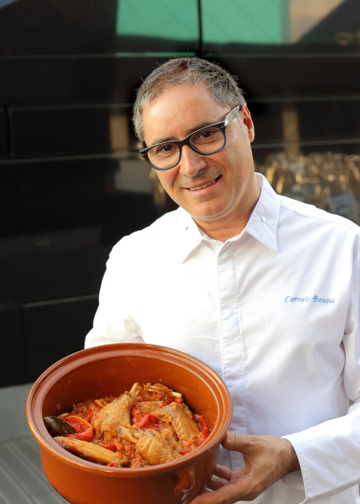 Receta de pollo al chilindrón con Carmelo Bosque