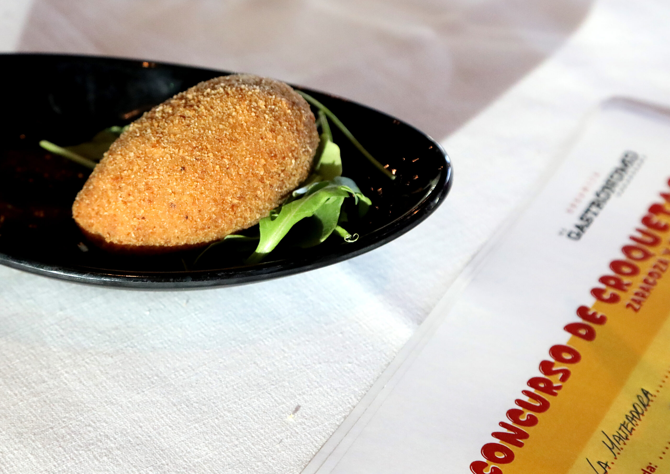 Croqueta de La Malteadora elaborada con alimentos de Aragónra elaborada 