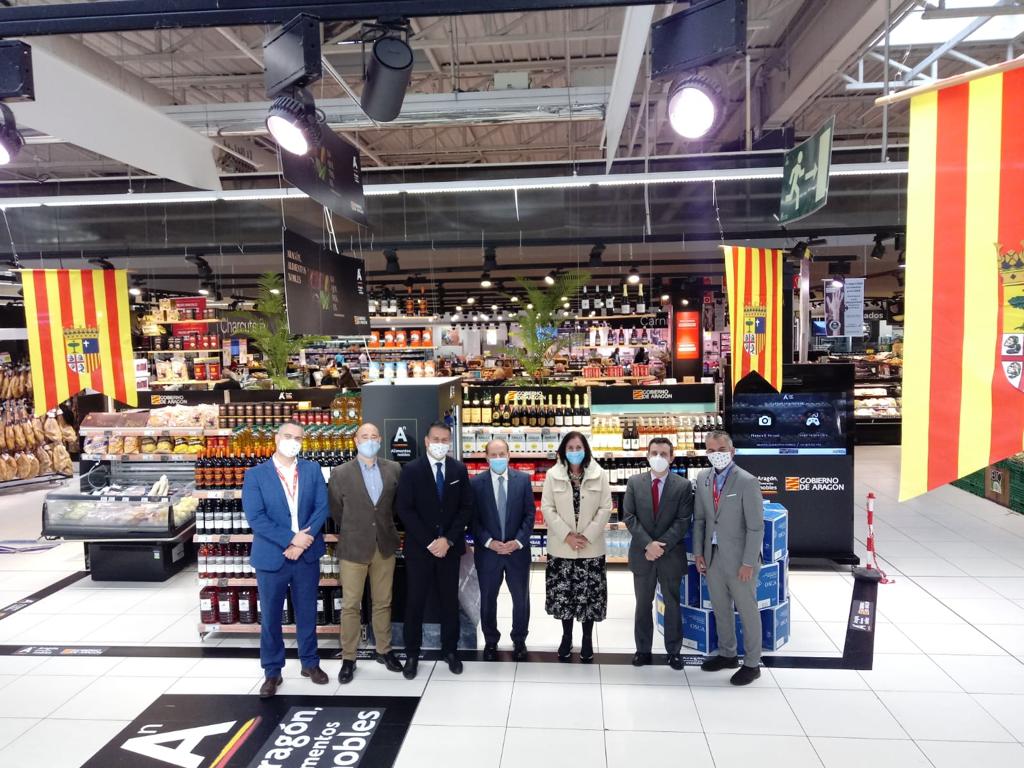 La campaña nacional "Aragón, alimentos nobles" llega al supermercado Carrefour de Majadahonda