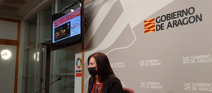 Carmen Urbano presenta los resultados de la campaña "Aragón, alimentos nobles"