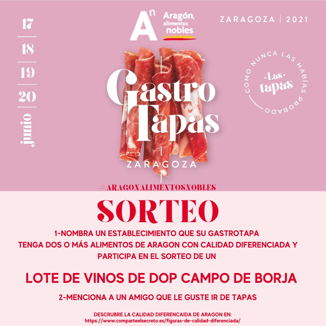 Sorteo Gastrotapas DO CAmpo de Borja Calidad diferenciada