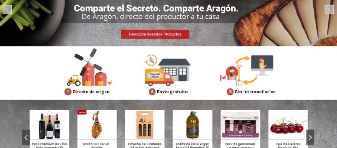 La tienda online www.compartearagon.es supera los 100 productos