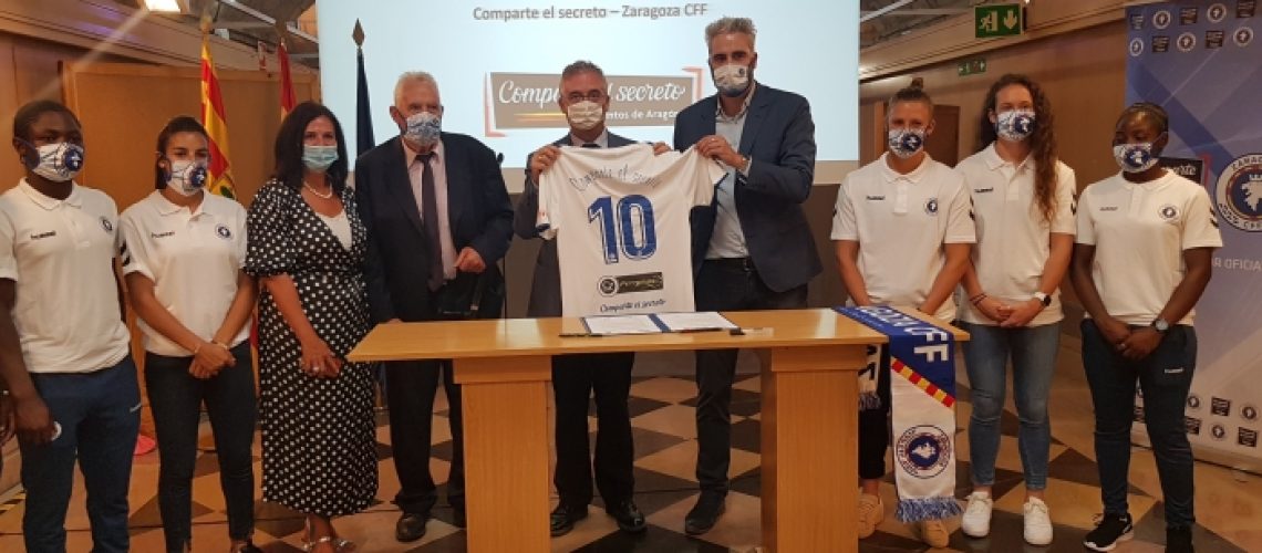 Comparte El Secreto patrocina al Zaragoza Club de Fútbol Femenino